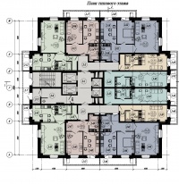 "Квадро" - планировка типового этажа