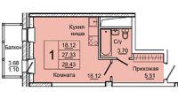 На Дудинской, д.1 - Планировка